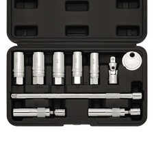 10pcs 38drive Magnetic Spark Plug Socket Set 6pt12pt Extension Bar Cr-v Steel 10pcs 38drive Magnetic Spark Plug Socket Set 6pt12pt Extension Bar Cr-v Steel