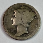 1916  **P** MERCURY HEAD SILVER DIME **NICE COIN!** -