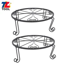 2 Pack Plant Stand For Flower Pot Heavy Duty Flower Pot Round Supports Rack