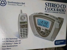 2004 Southwestern Bell Freedom Phone with Clock AM/FM Radio  CD Player