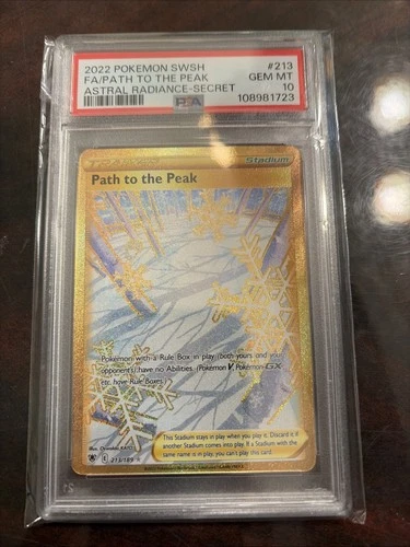 Pokémon 2022 Astral Radiance Path To The Peak PSA 10 Gem Mint 213/189