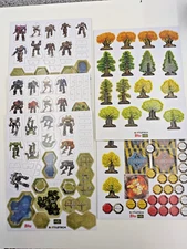 CGL Catalyst Games Set of 5 Cardboard Die Cut Standees - Mechs, Terrain, Etc.