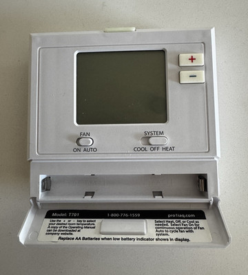 Pro1 IAQ T701 Non-Programmable Digital Display Thermostat Heat/Cool/Off White