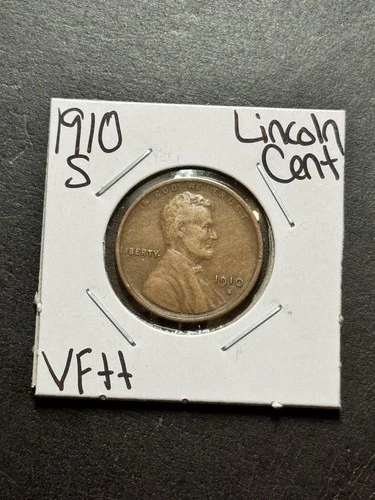 1910 S Lincoln Wheat Cent Penny VF Very Fine Better Date 1c Coin (Raw18289)