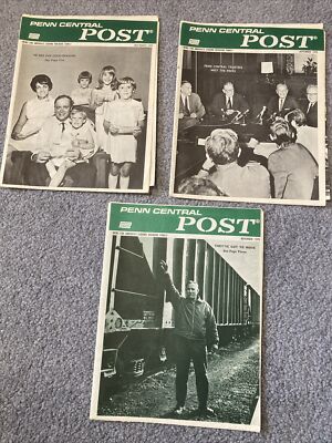 Penn Central Post Eisenbahn Newsletter 1970 JULI SEPT NOV