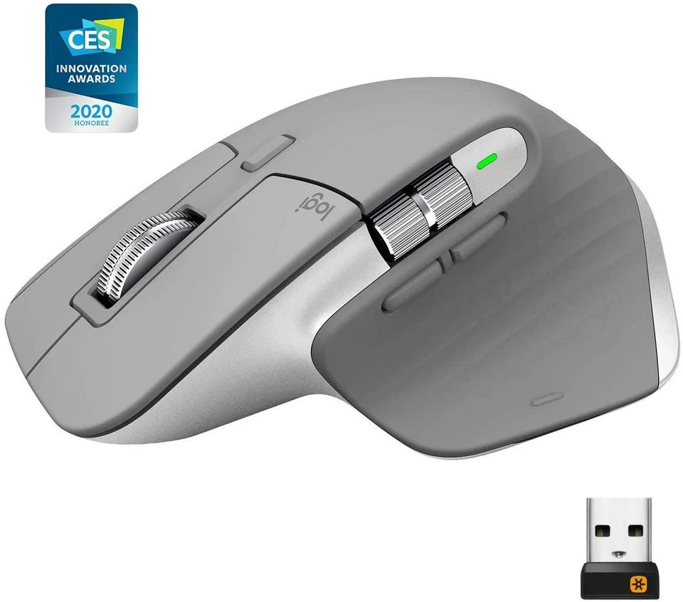 Logitech MX Master 3 Advanced Wireless Mouse W/ High-Precision Sensor Space Grey - Image 3 of 4