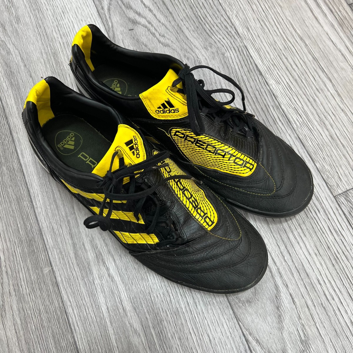 Adidas Predator サッカーシューズ ブラック/イエロー Adidas Predator LZ TRX FG Football Boots Black Yellow Cleats