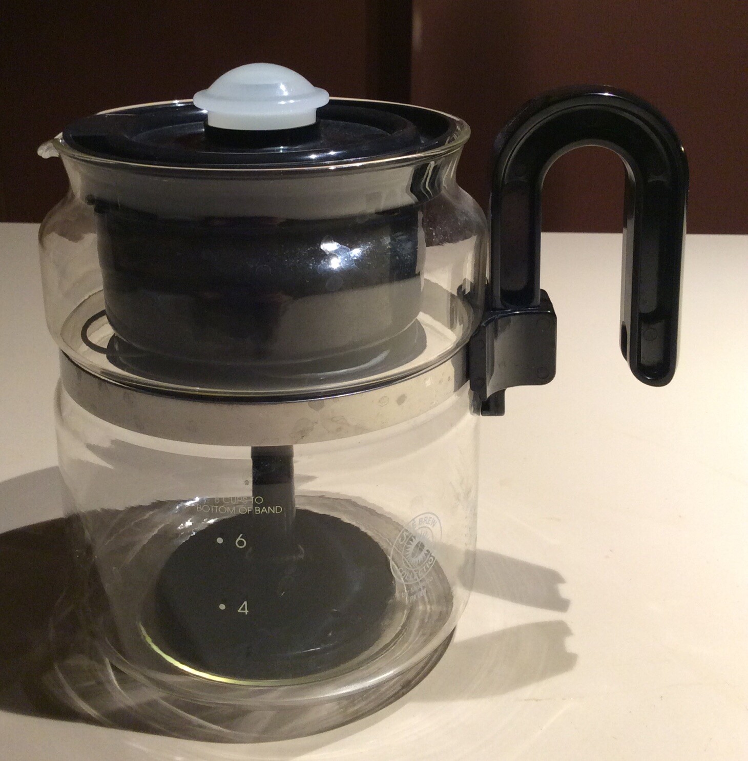 Medelco Glass Stovetop Coffee Maker 