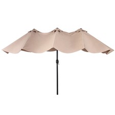 Le Papillon 10 Ft Cantilever Umbrella Outdoor Offset Patio Umbrella Ea Beige For Sale Online Ebay