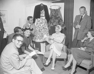 Christine Jorgensen Speaking to Newsmen - Turned into a Joke, - 1953 Old Photo 1