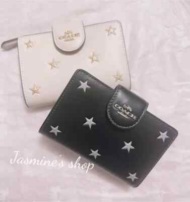 NWT Coach Medium Corner Zip Wallet With Star Print CW530 | eBay