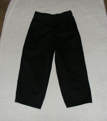 Basic Editions Black 4 Pocket Pants - Front Pleats, Belt Loops - Size 5R