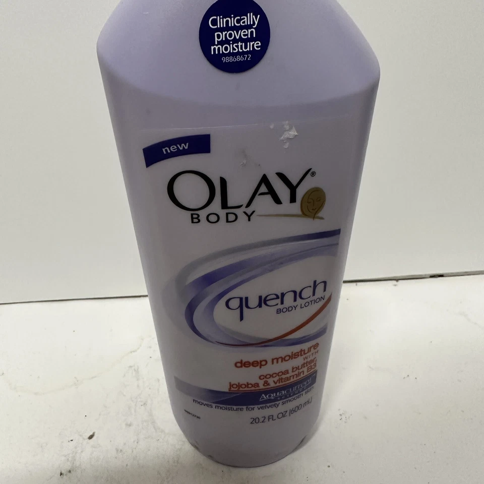 Loción corporal Olay Body Quench hidratación profunda manteca de cacao jojoba 20,2 OZ DIFÍCIL DE ENCONTRAR Foto 2 de 4