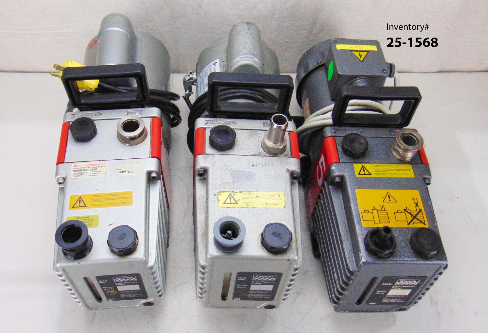 Edwards E2M-12 E2M8 E2M5 Vacuum Pump, lot of 3 *untested