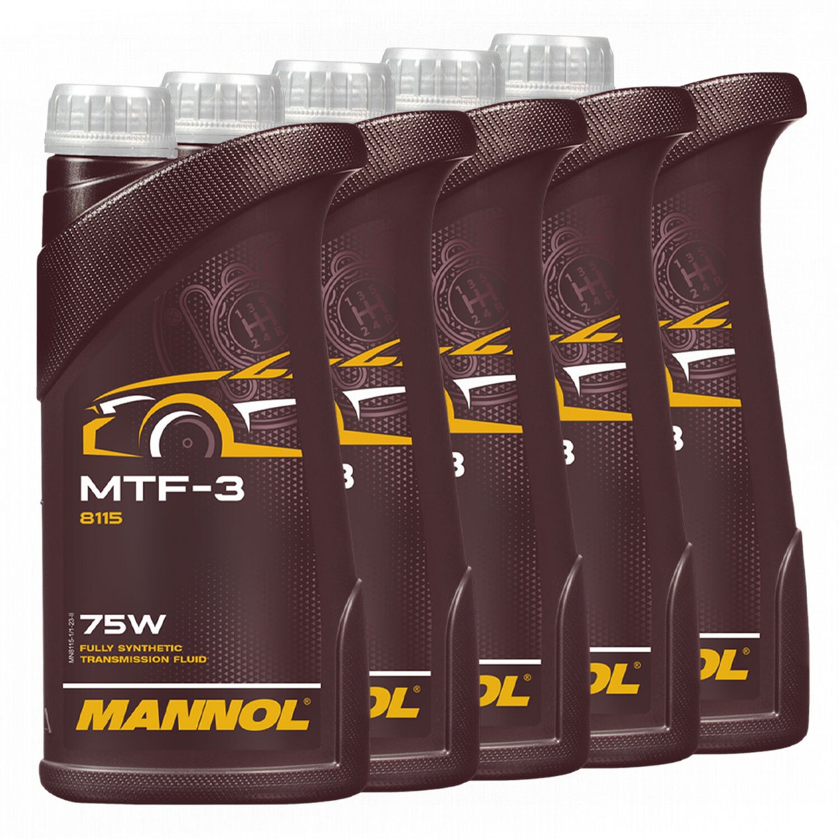 Getriebeöl MANNOL MTF-3 SAE 75W 5 X 1 Liter für Audi Ford Nissan