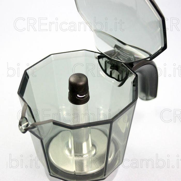 DELONGHI Caraffa 6 Tazze 71mm Originale Macchina Caffè Moka 1320 Alicia EMKM6.B foto 2