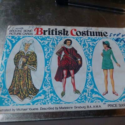 British Fashion 1060-1960s Full Set Brook Bond Tea Album Historic Costumes
