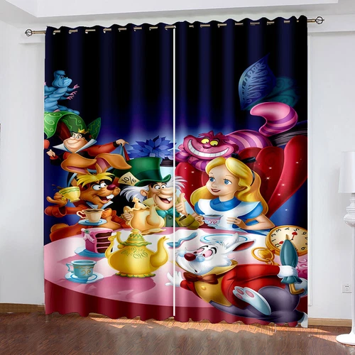 Girls3Dbeauty Princess Bedroom Blackout Curtains Thermal Ring Top Eyelet Gift
