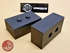StreetRays FORD F-150 04-24 2.0" Rear Lift Leveling Blocks Set 2WD & 4WD (Black)