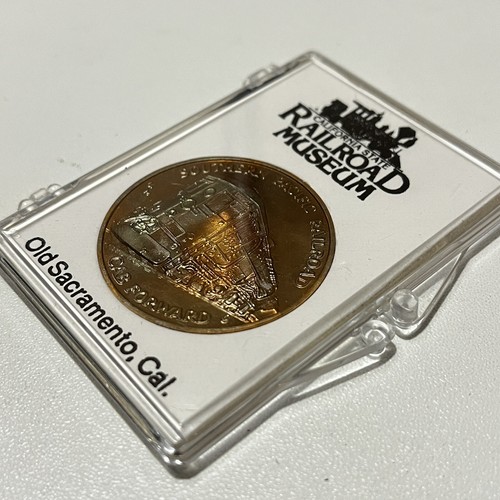 Southern Pacific Railroad Ca CA State Railroad Museum Old Sacramento Medal Coin - Picture 2 of 4