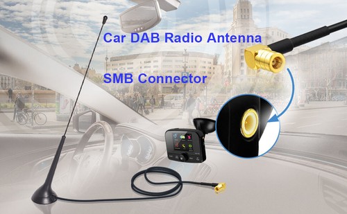 Eightwood DAB Auto Antenne SMB Adapter DAB Radio Antenne DAB Antenne magnetisch 3m - Bild 5 von 8