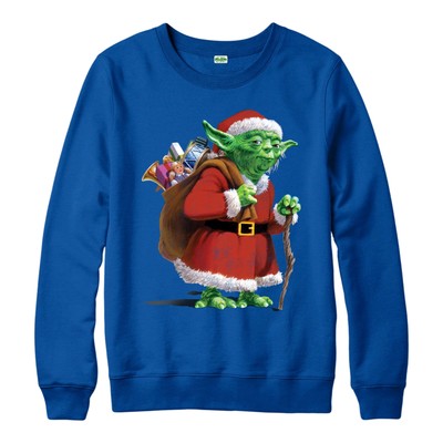 STAR WARS Christmas Jumper Yoda Santa Guerrier cadeau festif Adultes /& Enfants Pull
