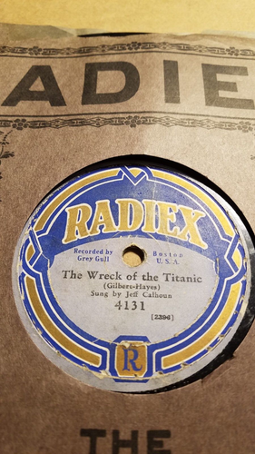78RPM Radiex Jeff Calhoun - White Star The Wreck of the Titanic / Old 97, CRACK - Picture 11 of 15