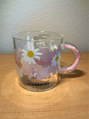 Starbucks Japan 2021 Sakura Series Heat Resistant Glass Mug (12oz)