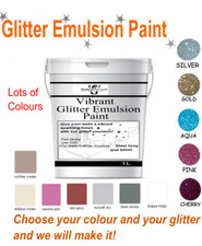 Glitter Emulsion Paint for Walls Ceilings Ready Mixed Glitter Paint 2.5L Tub