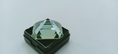 loose diamond Emerald cut /moissanite diamond blue color 42.20 ct Ring pcs big - Picture 4 of 7