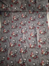 Nightmare before Christmas Jack Sally Roses fabric 1 yard 277381