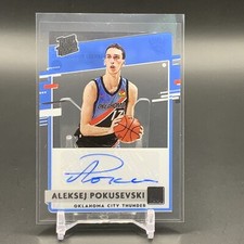 2020-21 Clearly Donruss Aleksej Pokusevski #RRA-AKP Rated Rookie Auto RC IYC1184