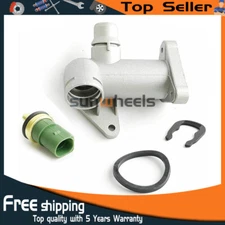 Cast Aluminum Cylinder Head Coolant Flange For 00-05 VW Passat B5 GLS A4 1.8T