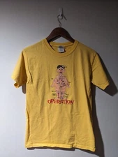 Vintage 2007 Operation Hasbro Board Game Promo Yellow Small T-Shirt