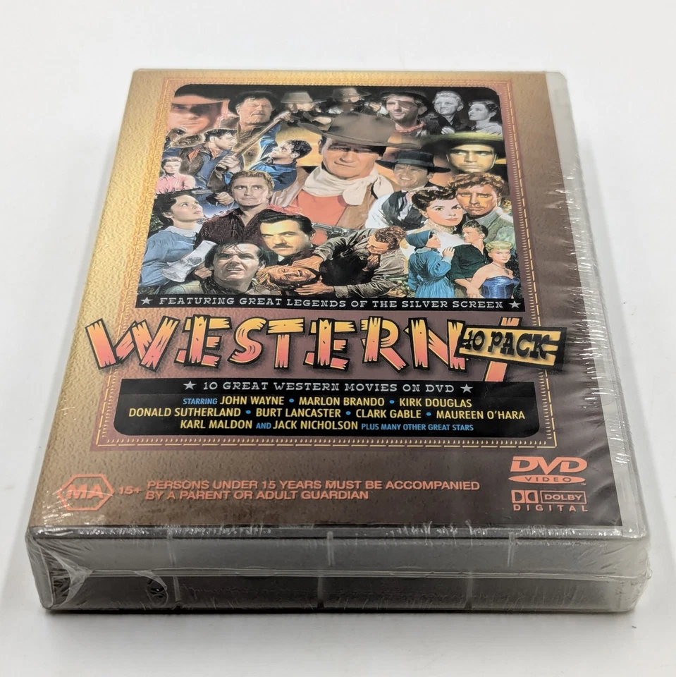 Western 10 Pack DVD 4 Disc Box Set John Wayne Kirk Douglas Brand New & Sealed  - Image 3 of 4