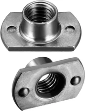 Weld Nuts, M8 Tab Base UNC Carbon Steel Machine Screw 2 Projection Grey 25Pcs