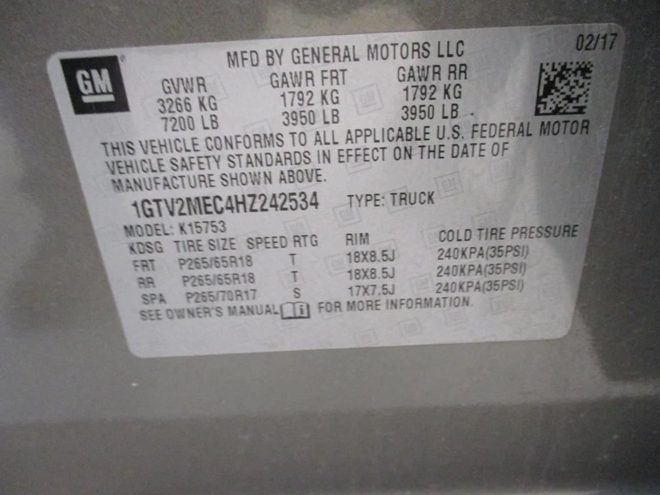 Alternador GMC Sierra 1500 2017 84143543 7715 Foto 4 de 4