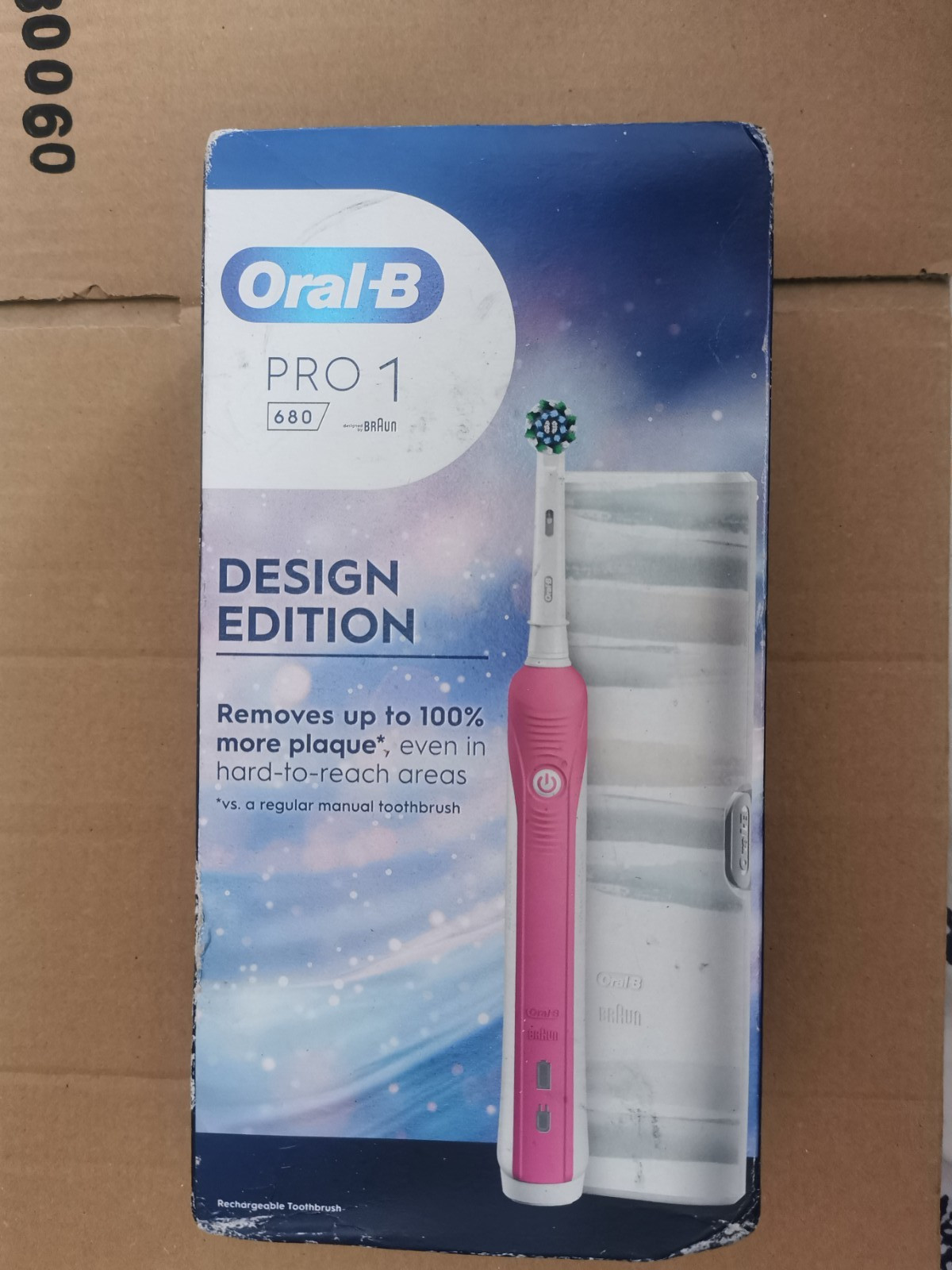 Braun Oral-B Pro 1 680 Electric Rechargeable Toothbrush Pink