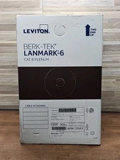 Berk-Tek Lanmark 6 DRAK GRAY CAT6 PLENUM / CMP Fire Rated Data Cabling - 1000ft