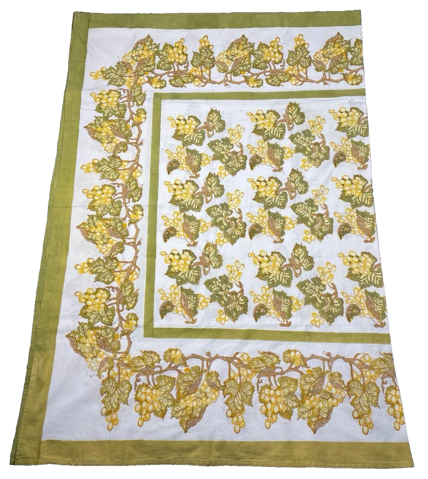 Couleur Nature 59x86 Tablecloth Grapevine French Country 100% Cotton Cottage - Image 4 of 4