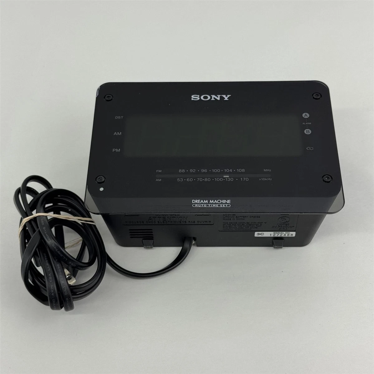 Reloj Despertador Digital SONY Dream Machine Modelo ICF-C414 AM/FM