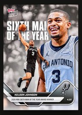 2025-26 TOPPS NOW NBA 6MOY KELDON JOHNSON 6TH MAN OF THE YEAR AWARD PRESALE