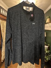 Under Armour Tech Twist 1/2 Zip Women's Long Sleeve Top 2XL Black Gray