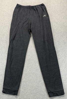 Tracksmith Mens Session Jogger Pants Heather Gray Elastic Waist Performance L