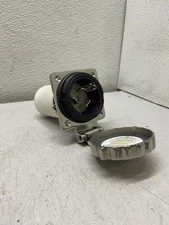 Marinco 6373EL-B Marine 4 Wire Stainless Steel Locking Power Inlet, Male, 50-Amp