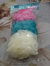 Verona Plus Mesh Shower Bath Puff Sponge 3 psc per Pack 
