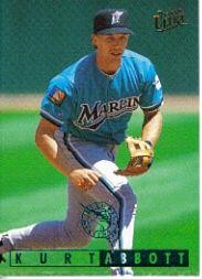 1995 Ultra Baseball Card #160 Kurt Abbott