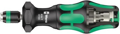 Wera 826 T Kraftform Turbo Bit-Halteschraubendrehergriff mit Rapidaptor Qui...