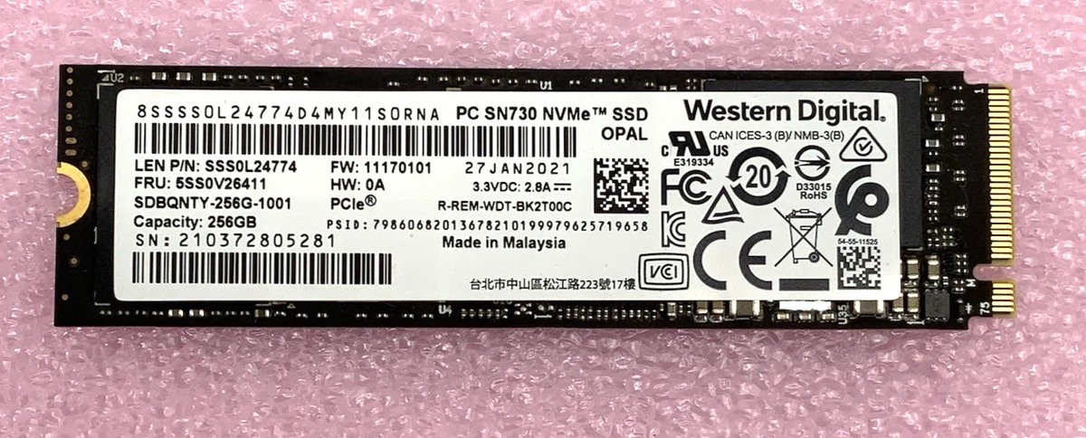 ❁*ア様 Western Digital NVMe SSD 256GB 10枚セ Western Digital 256 GB Solid State Drives for sale | eBay