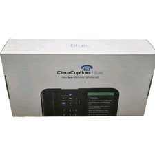 ClearCaptions Blue Captioned Telephone Touchscreen Landline Phone Tested w/ Box